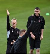 19 October 2016; Daryl Horgan, left, with Ciaran Kilduff of Dundalk during squad training at Tallaght Stadium in Tallaght, Co Dublin. Photo by David Maher/Sportsfile