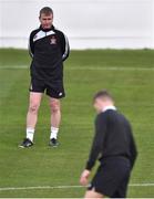 19 October 2016; Dundalk manager Stephen Kenny during squad training at Tallaght Stadium in Tallaght, Co Dublin. Photo by David Maher/Sportsfile