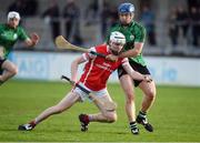 16 October 2016; Colm Croinin of Cuala in action against John Bellew of Lucan Sarsfields during the Dublin County Senior Club Hurling Championship Semi-Finals game between Cuala and Lucan Sarsfields at Parnell Park in Dublin. Photo by Cody Glenn/Sportsfile