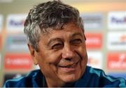 19 October 2016; Zenit St Petersburg manager Mircea Lucescu during a press conference at Tallaght Stadium in Tallaght, Co Dublin. Photo by David Maher/Sportsfile