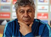 19 October 2016; Zenit St Petersburg manager Mircea Lucescu during a press conference at Tallaght Stadium in Tallaght, Co Dublin. Photo by David Maher/Sportsfile