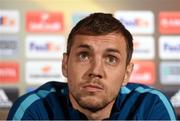 19 October 2016; Artyom Dzyuba of Zenit St Petersburg during a press conference at Tallaght Stadium in Tallaght, Co Dublin. Photo by David Maher/Sportsfile