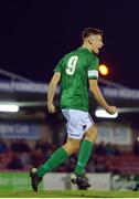 19 October 2016; Aaron Drinan of Cork City celebrates after scoring his sides first goal during the UEFA Youth League match between Cork City and HJK Helsinki at Turner's Cross in Cork. Photo by Eóin Noonan/Sportsfile