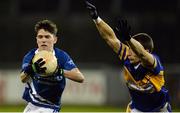 19 October 2016; Steven Smith of Skerries Harps in action against Graham Hannigan of Castleknock during the Dublin County Senior Club Football Championship Quarter-Final match between Castleknock and Skerries Harps at Parnell Park in Dublin. Photo by Piaras Ó Mídheach/Sportsfile