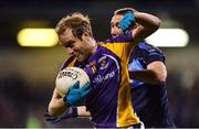 19 October 2016; Brian Kavanagh of Kilmacud Crokes in action against Billy Sheehan of St Jude's during the Dublin County Senior Club Football Championship Quarter-Final match between St Jude's and Kilmacud Crokes at Parnell Park in Dublin. Photo by Piaras Ó Mídheach/Sportsfile