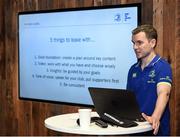 19 October 2016; Conor Sharkey, Leinster Rugby Digital Marketing, speaks at a Leinster PRO Seminar at The Bank of Ireland in Montrose, Dublin. Photo by Cody Glenn/Sportsfile