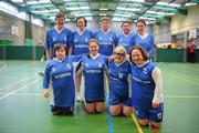 5 March 2011; The Waterford Special Olympics Clubs team, back row, from left, Theresa Murphy, Caroline Power, Maria Brennan, Claire Fitzgerald and Dorothy Heffernan, with, front row, from left, Louise Coleman, Aoife Barry, Grace Howley and Carol Nairn. Special Olympics Ireland National Basketball Cup, Loughlinstown Leisure Centre, Dun Laoghaire, Co. Dublin. Picture credit: Stephen McCarthy / SPORTSFILE