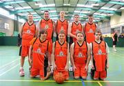 5 March 2011; The Killester team, back row, from left, John Francis Dick, Justin Hawkins, Michael Byrne, Nathan Finney and Brendan O'Reilly, with, front row, from left, David McGinn, Michael Patterson, Shane Fitzgerald and Hugh O'Callaghan. Special Olympics Ireland National Basketball Cup, Loughlinstown Leisure Centre, Dun Laoghaire, Co. Dublin. Picture credit: Stephen McCarthy / SPORTSFILE