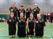 5 March 2011; The Palmerstown Wildcats team, back row, from left, Louise King, Caoimhe Mahady, Fiona O'Beirne and Sarah Byrnel, with, front row, from left, Bernadette Corcoran, Kirstyn Fennell, Michelle Stynes, Michelle Stynes and Joan Maguire. Special Olympics Ireland National Basketball Cup, Loughlinstown Leisure Centre, Dun Laoghaire, Co. Dublin. Picture credit: Stephen McCarthy / SPORTSFILE