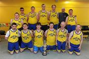 5 March 2011; The Navan Arch Club, Meath, team, and coach Jan Muyllaert. Special Olympics Ireland National Basketball Cup, Loughlinstown Leisure Centre, Dun Laoghaire, Co. Dublin. Picture credit: Stephen McCarthy / SPORTSFILE