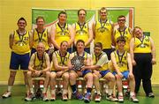 5 March 2011; The Navan Arch Club, Meath, team after winning the Men's Plate Final. Special Olympics Ireland National Basketball Cup, Loughlinstown Leisure Centre, Dun Laoghaire, Co. Dublin. Picture credit: Stephen McCarthy / SPORTSFILE