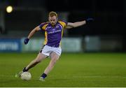 19 October 2016; Mark Vaughan of Kilmacud Crokes takes a free during the Dublin County Senior Club Football Championship Quarter-Final match between St Jude's and Kilmacud Crokes at Parnell Park in Dublin. Photo by Piaras Ó Mídheach/Sportsfile