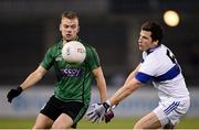 20 October 2016; John McCormack of Lucan Sarsfields in action against Brendan Egan of St Vincents during the Dublin County Senior Club Football Championship Quarter-Final match between St Vincent's and Lucan Sarsfields at Parnell Park in Dublin. Photo by Sam Barnes/Sportsfile