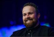 21 October 2016; Golfer Shane Lowry speaking during the One Zero Conference at the RDS in Dublin. Photo by Ramsey Cardy/Sportsfile