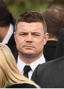 21 October 2016; Former Leinster and Ireland player Brian O'Driscoll arrives for the funeral of Munster Rugby head coach Anthony Foley at the St. Flannan’s Church, Killaloe, Co Clare. The Shannon club man, with whom he won 5 All Ireland League titles, played 202 times for Munster and was capped for Ireland 62 times, died suddenly in Paris on November 16, 2016 at the age of 42. Photo by Stephen McCarthy/Sportsfile