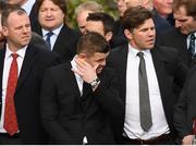 21 October 2016; Former Leinster and Ireland player Brian O'Driscoll at the funeral of Munster Rugby head coach Anthony Foley at the St. Flannan’s Church, Killaloe, Co Clare. The Shannon club man, with whom he won 5 All Ireland League titles, played 202 times for Munster and was capped for Ireland 62 times, died suddenly in Paris on November 16, 2016 at the age of 42. Photo by Brendan Moran/Sportsfile