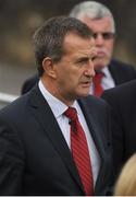 21 October 2016; Munster Rugby CEO Garrett Fitzgerald arrives for the funeral of Munster Rugby head coach Anthony Foley at the St. Flannan’s Church, Killaloe, Co Clare. The Shannon club man, with whom he won 5 All Ireland League titles, played 202 times for Munster and was capped for Ireland 62 times, died suddenly in Paris on November 16, 2016 at the age of 42. Photo by Brendan Moran/Sportsfile