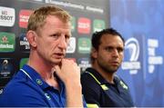 21 October 2016; Leinster head coach Leo Cullen and team captain Isa Nacewa during a press conference at Leinster Rugby HQ in UCD, Belfield, Dublin. Photo by Matt Browne/Sportsfile