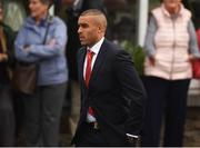 21 October 2016; Munster player Simon Zebo arrives for the funeral of Munster Rugby head coach Anthony Foley at the St. Flannan’s Church, Killaloe, Co Clare. The Shannon club man, with whom he won 5 All Ireland League titles, played 202 times for Munster and was capped for Ireland 62 times, died suddenly in Paris on November 16, 2016 at the age of 42. Photo by Stephen McCarthy/Sportsfile