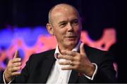 21 October 2016; Former England rugby head coach Sir Clive Woodward speaking during the One Zero Conference at the RDS in Dublin. Photo by Ramsey Cardy/Sportsfile