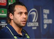 21 October 2016; Leinster captain Isa Nacewa during a press conference at Leinster Rugby HQ in UCD, Belfield, Dublin. Photo by Matt Browne/Sportsfile