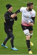 21 October 2016; Paul Marshall, left, and Pete Browne of Ulster during the captain's run at the Kingspan Stadium in Ravenhill Park, Belfast. Photo by David Fitzgerald/Sportsfile