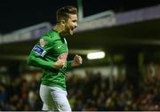 21 October 2016; Sean Maguire of Cork City celebrates after scoring his side's second goal during the SSE Airtricity League Premier Division game between Cork City and Patrick's Athletic at Turners Cross in Cork. Photo by Eóin Noonan/Sportsfile