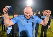 21 October 2016; Eóin Bradley of Killyclogher celebrates after the Tyrone County Senior Club Football Championship Final Replay game between Killyclogher and Coalisland at Healy Park in Omagh, Co Tyrone. Photo by Sportsfile