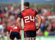 22 October 2016; CJ Stander of Munster wears number 24, after shirt number 8 was retired for the match as a tribute to former Munster head coach Anthony Foley, during the European Rugby Champions Cup Pool 1 Round 2 match between Munster and Glasgow Warriors at Thomond Park in Limerick. Photo by Seb Daly/Sportsfile
