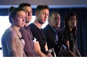 22 October 2016; A panel discussion was held including, from left, Sharon Courtney, Michael Fennelly, Niall McNamee, Prof. Eamon O'Shea, and Lauralee Walsh, during the 2016 GAA Health & Wellbeing Conference at Croke Park in Dublin. Photo by Cody Glenn/Sportsfile