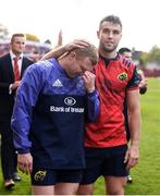 22 October 2016; Keith Earls of Munster is consoled by team-mate Conor Murray after the European Rugby Champions Cup Pool 1 Round 2 match between Munster and Glasgow Warriors at Thomond Park in Limerick. Photo by Diarmuid Greene/Sportsfile