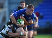 22 October 2016; Ross Molony of Leinster A is tackled by Rob Langley and Kieran Davies of Nottingham Rugby during the British & Irish Cup Pool 4 match between Leinster A and Nottingham Rugby at Donnybrook Stadium in Donnybrook, Dublin. Photo by Matt Browne/Sportsfile
