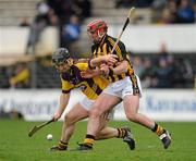 6 March 2011; Michael Jacob, Wexford, in action against Eoin Larkin, Kilkenny. Allianz Hurling League Division 1 Round 3, Kilkenny v Wexford, Nowlan Park, Kilkenny. Picture credit: Stephen McCarthy / SPORTSFILE
