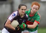 6 March 2011; Dora Gorman, Galway, in action against Noelle Tierney, Mayo. Bord Gais Energy National Football League Division One, Mayo v Galway, Davitts, Ballindine, Co. Mayo. Picture credit: Ray Ryan / SPORTSFILE