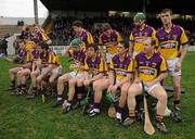 6 March 2011; The Wexford team prepare for their team photograph. Allianz Hurling League Division 1 Round 3, Kilkenny v Wexford, Nowlan Park, Kilkenny. Picture credit: Stephen McCarthy / SPORTSFILE