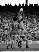 31 July 1988; Mick Lyons, Meath, in action against Joe McNally, Dublin. Leinster Football Championship Final, Meath v Dublin, Croke Park, Dublin. Picture credit: Ray McManus / SPORTSFILE