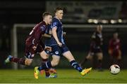 22 October 2016; Richie Purdy of Drogheda United in action against Garry Comerford of Cobh Ramblers during the SSE Airtricity League First Division play-off first leg game between Cobh Ramblers and Drogheda United at St. Colman's Park in Co. Cork. Photo by Eóin Noonan/Sportsfile