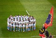 22 October 2016; Glasgow Warriors players gather together in a huddle before the European Rugby Champions Cup Pool 1 Round 2 match between Munster and Glasgow Warriors at Thomond Park in Limerick. Photo by Diarmuid Greene/Sportsfile