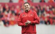 22 October 2016; Munster Director of Rugby Rassie Erasmus before the European Rugby Champions Cup Pool 1 Round 2 match between Munster and Glasgow Warriors at Thomond Park in Limerick. Photo by Brendan Moran/Sportsfile