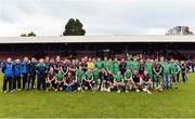 22 October 2016; The Ireland and Scotland squads after the 2016 Senior Hurling/Shinty International Series match between Ireland and Scotland at Bught Park in Inverness, Scotland. Photo by Piaras Ó Mídheach/Sportsfile