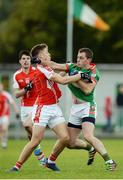 23 October 2016; Garvan Dolan of St Brigid’s in action against Ronan Daly of Padraig Pearses during the Roscommon County Senior Club Football Championship Final game between St Brigid's and Padraig Pearses in Kiltoom, Roscommon. Photo by Seb Daly/Sportsfile