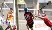 23 October 2016; Tim O'Sullivan of Ballygunnar scores the first goal against Passage past goalkeeper Eddie Lynch and defender Jason Flood during the Waterford County Senior Club Hurling Championship Final game between Ballygunnar and Passage at Walsh Park in Waterford. Photo by Matt Browne/Sportsfile
