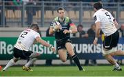 23 October 2016; Craig Ronaldson of Connacht takes on Tommaso d'Apice and George Biagi of Zebre during the European Rugby Champions Cup Pool 2 Round 2 match between Zebre Rugby and Connacht Rugby at Stadio Lanfranchi in Parma. Photo by Roberto Bregani/Sportsfile