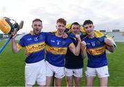 23 October 2016; Patrickswell players Lar Considine, Cian Lynch, Kelvin Lynch and Andrew Carroll celebrate after the Limerick County Senior Club Hurling Championship Final between Ballybrown and Patrickswell at the Gaelic Grounds in Limerick. Photo by Diarmuid Greene/Sportsfile