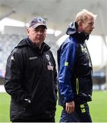 23 October 2016; Montpellier head coach Jake White, left, and Leinster head coach Leo Cullen prior to the European Rugby Champions Cup Pool 4 Round 2 match between Leinster and Montpellier at Altrad Stadium in Montpellier, France. Photo by Stephen McCarthy/Sportsfile