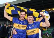 23 October 2016; Diarmaid Byrnes and Aaron Gillane of Patrickswell celebrate after the Limerick County Senior Club Hurling Championship Final between Ballybrown and Patrickswell at the Gaelic Grounds in Limerick. Photo by Diarmuid Greene/Sportsfile
