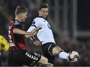 23 October 2016; Ronan Finn of Dundalk in action against Derek Prendergast of Bohemians during the SSE Airtricity League Premier Division game between Dundalk and Bohemians at Oriel Park in Dundalk. Photo by David Maher/Sportsfile