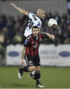 23 October 2016; Alan Keane of Dundalk in action against Kurtis Byrne of Bohemians during the SSE Airtricity League Premier Division game between Dundalk and Bohemians at Oriel Park in Dundalk. Photo by Sportsfile
