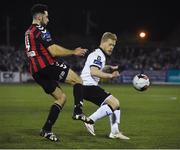 23 October 2016; Daryl Horgan of Dundalk in action against Roberto Lopes of Bohemians during the SSE Airtricity League Premier Division game between Dundalk and Bohemians at Oriel Park in Dundalk. Photo by David Maher/Sportsfile