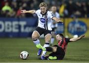 23 October 2016; John Mountney of Dundalk in action against Patrick Kavanagh of Bohemians during the SSE Airtricity League Premier Division game between Dundalk and Bohemians at Oriel Park in Dundalk. Photo by Sportsfile